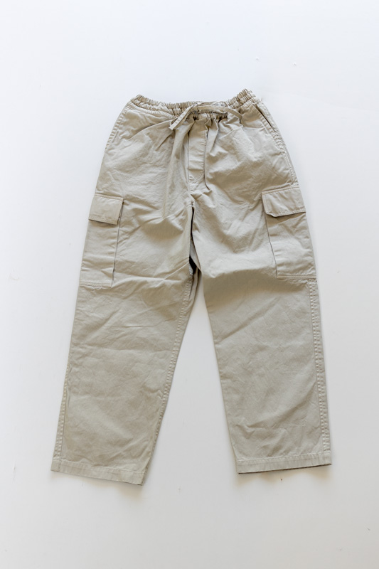 HTS (HARROW TOWN STORES) | COTTON EASY PANTS Col : MILKY GREY