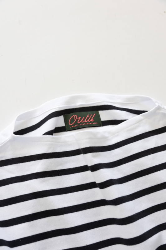 OUTIL | TRICOT AAST Col : WHITE/BLACK (ラッセル編み) t.m.p. coop 